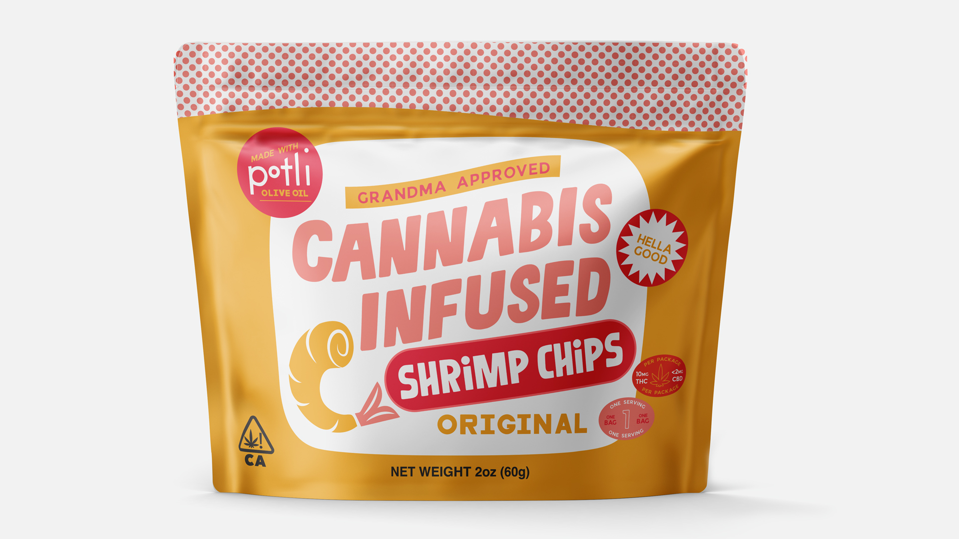 Potli Hemp-Infused Shrimp Chips