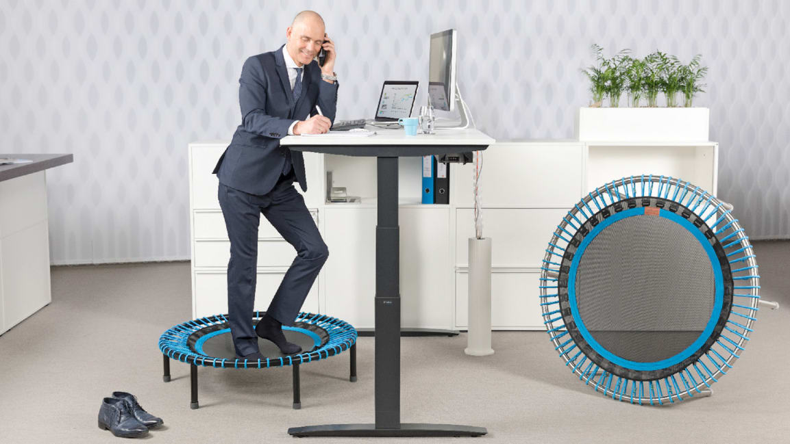 This company is trying to make trampoline desks happen