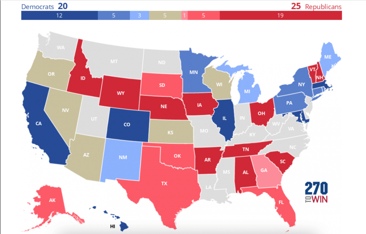 Blue and Red States - 270toWin