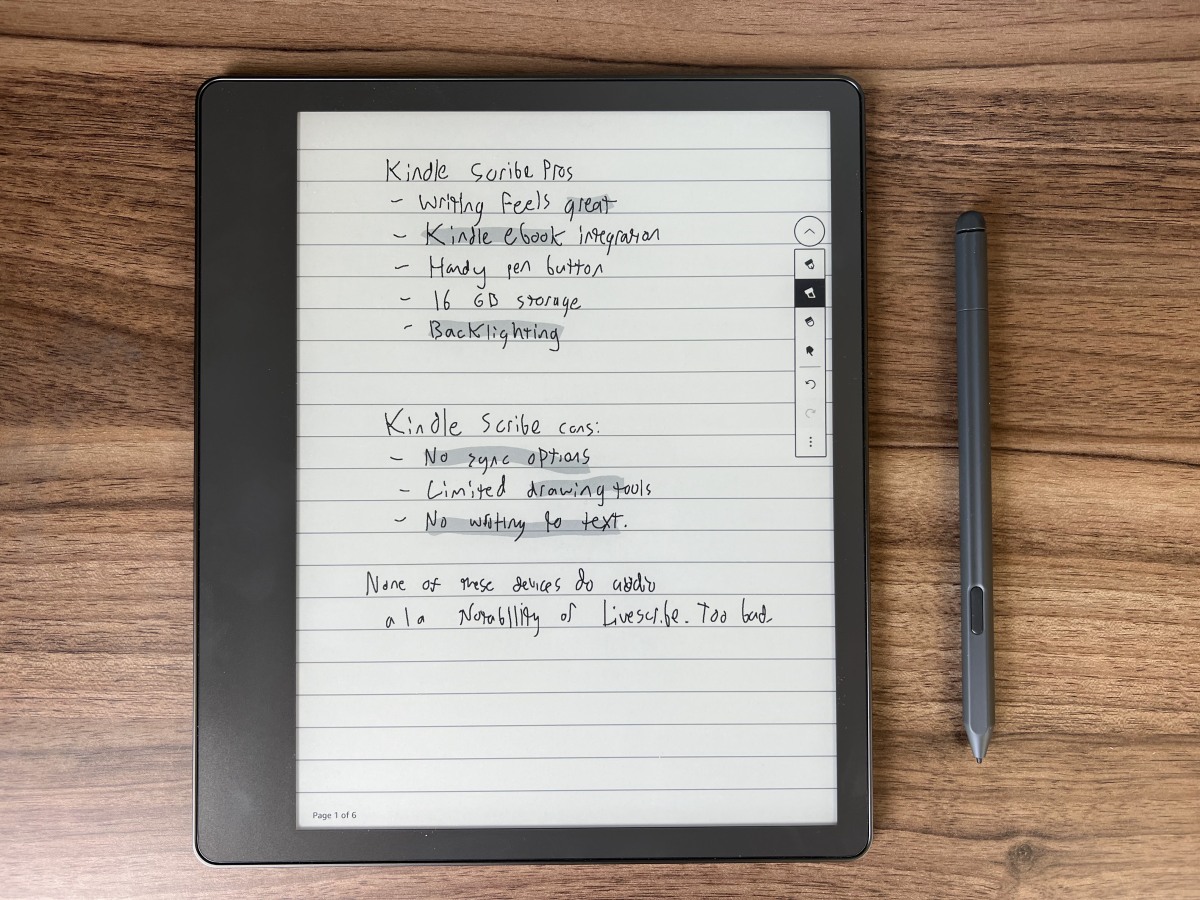 Kindle Scribe review: A slick but limited e-reader