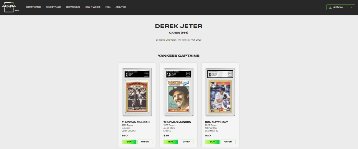 Derek Jeter Wants In on the Booming Market for Baseball Cards - WSJ