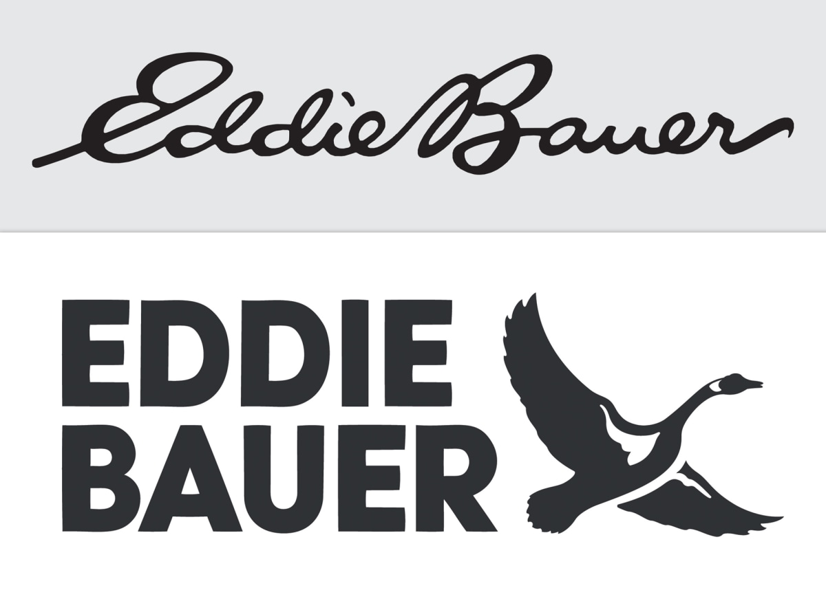 Eddie Bauer logo ditches the script because Gen Z doesn't read cursive