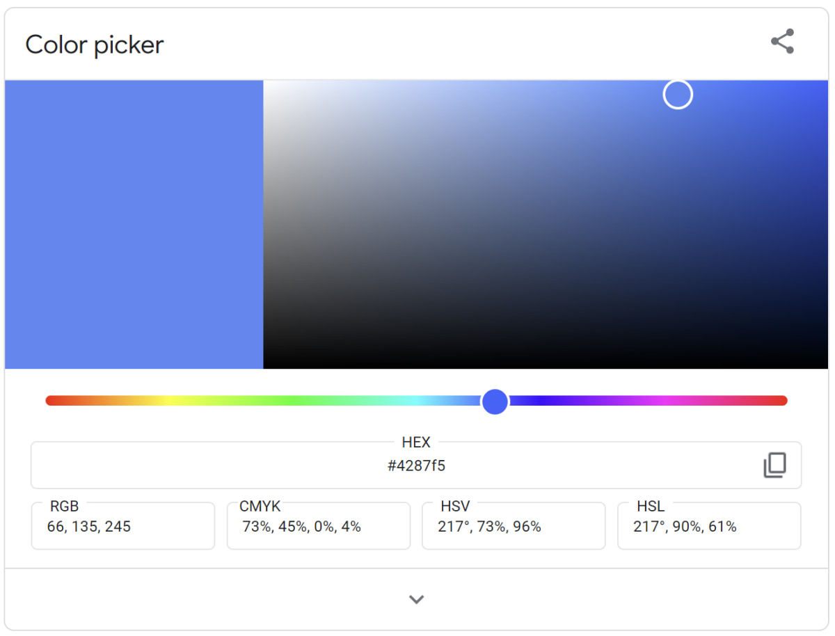 Google Workspace Color Picker 