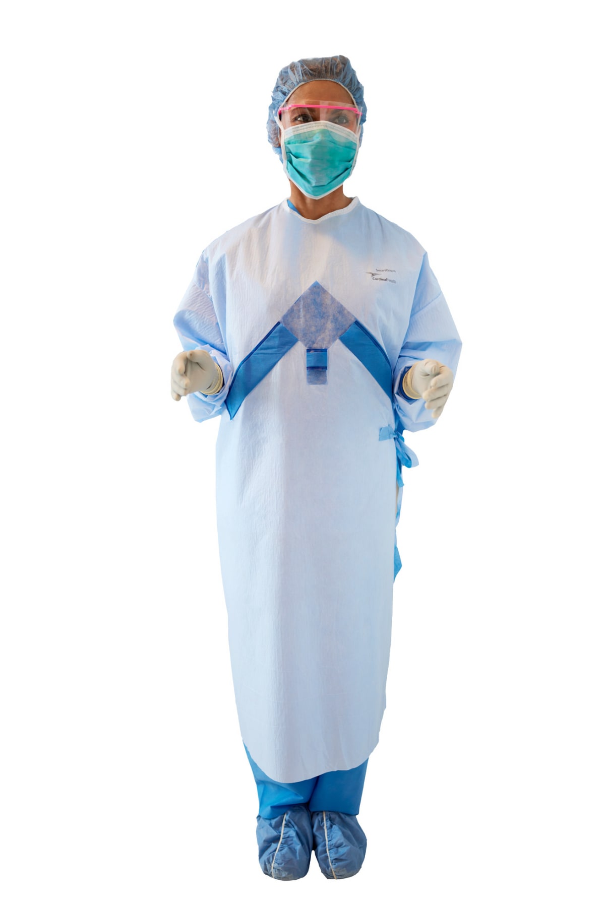EZGOODZ Blue Disposable Isolation Gown, Large. Pack of 10 Polyethylene  Surgical Disposable Gowns with Long Sleeves, Neck and Waist Ties.  Non-Sterile Fluid Resistant Unisex Health Isolation Gowns - Amazon.com
