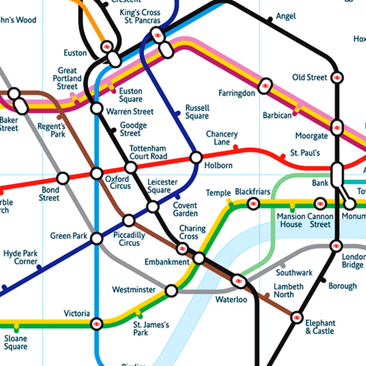 Infographic Of The Day The ReRedesigned London Tube Map
