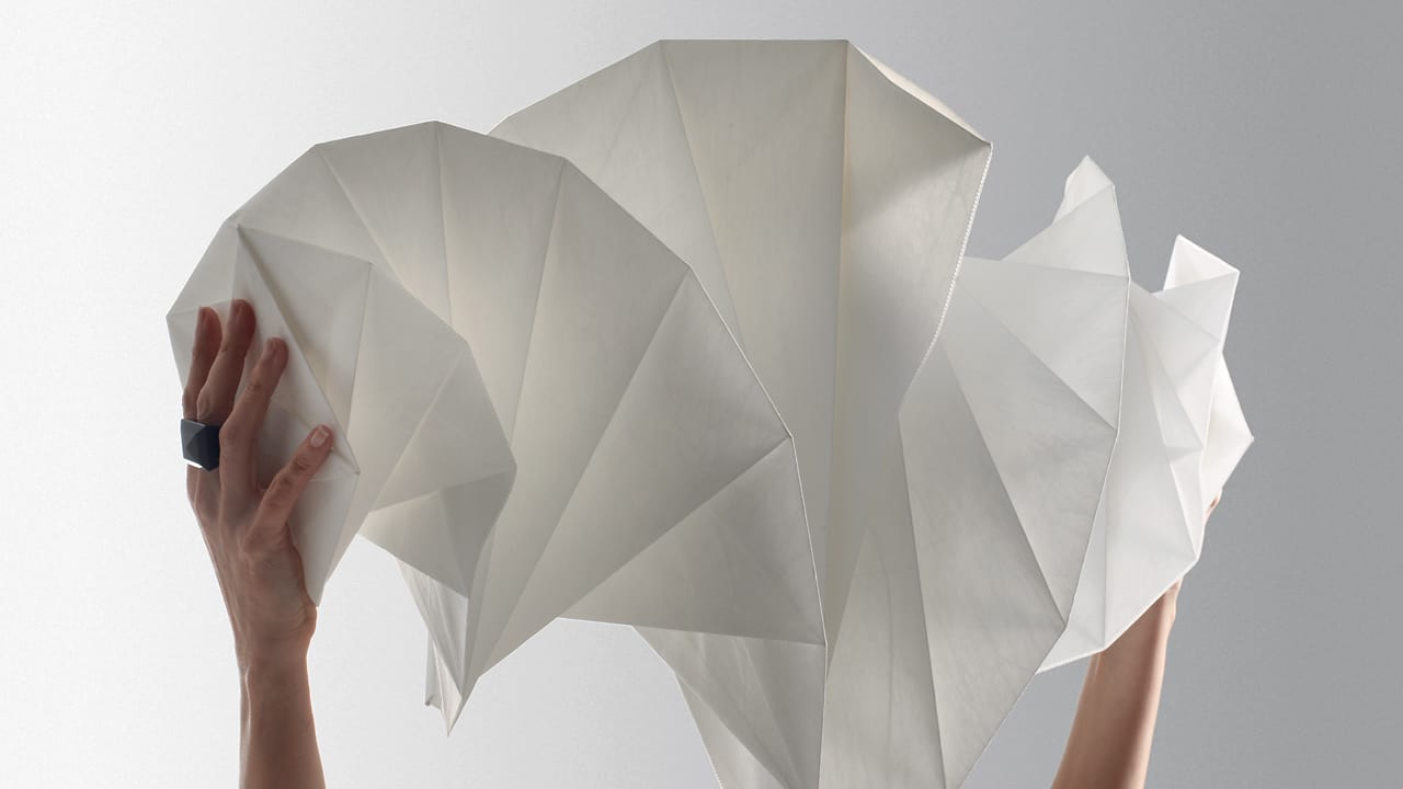 Issey Miyake Turns Plastic Bottles Into Glowing Origami