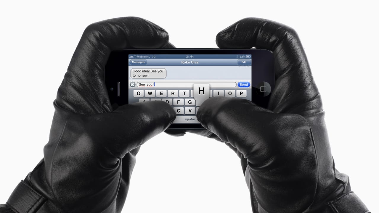 TouchSensitive Leather Gloves Fit For James Bond