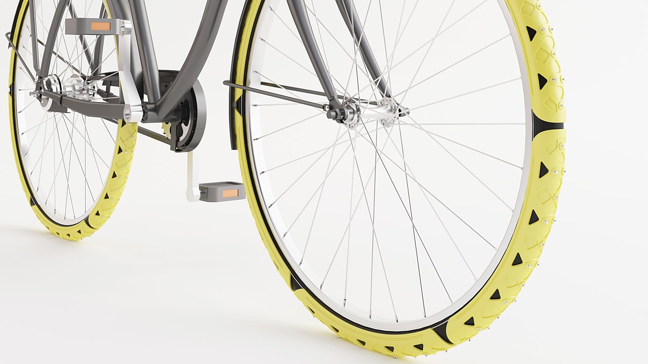 Bike Spikes Allow For Urban Rides In The Snow