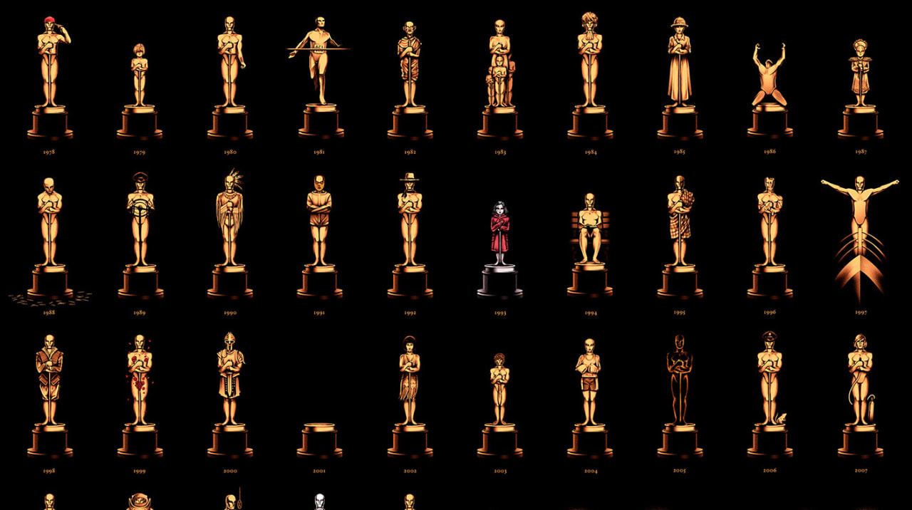 See Custom Oscar Statues For Every Best Picture Winner Ever