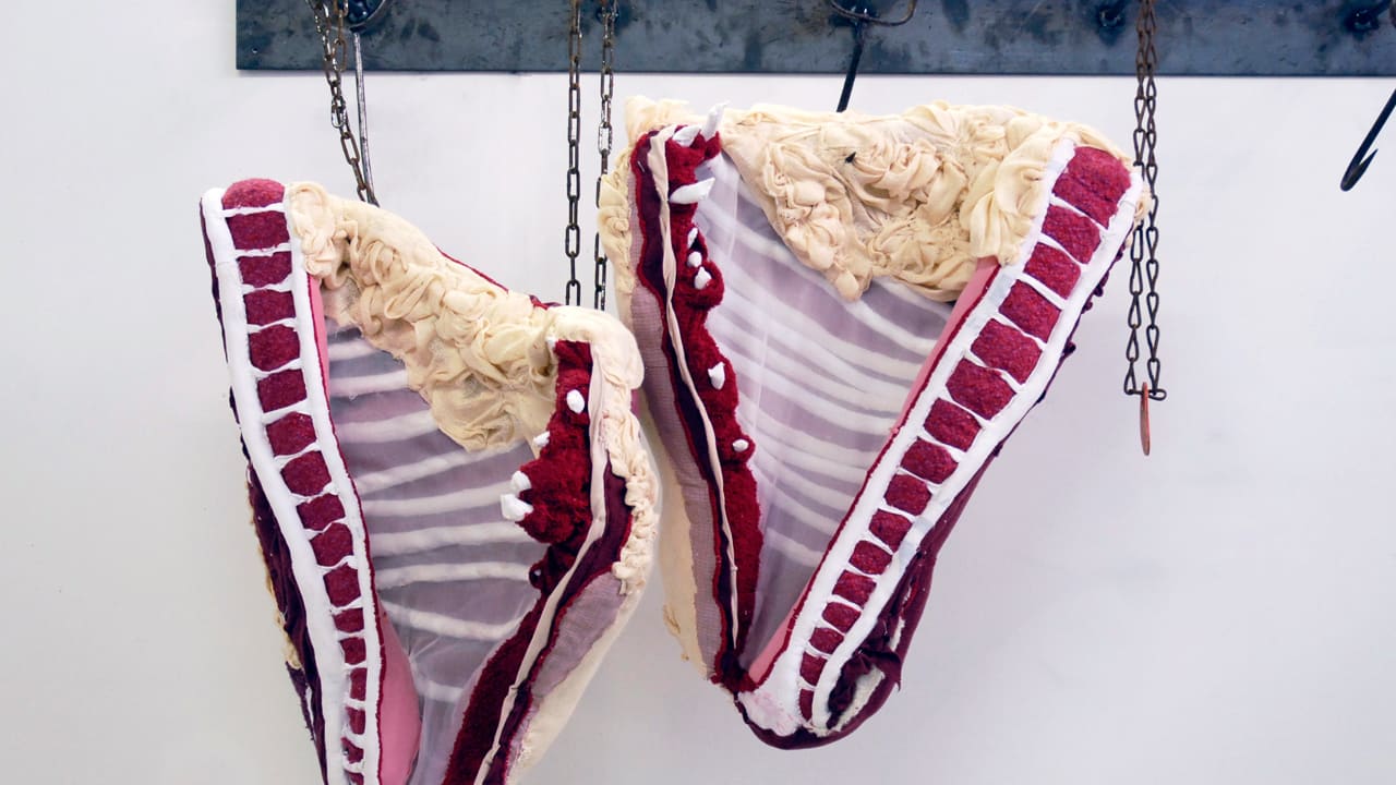 These Grisly Meat Sculptures Are Made Out Of HandMeDowns