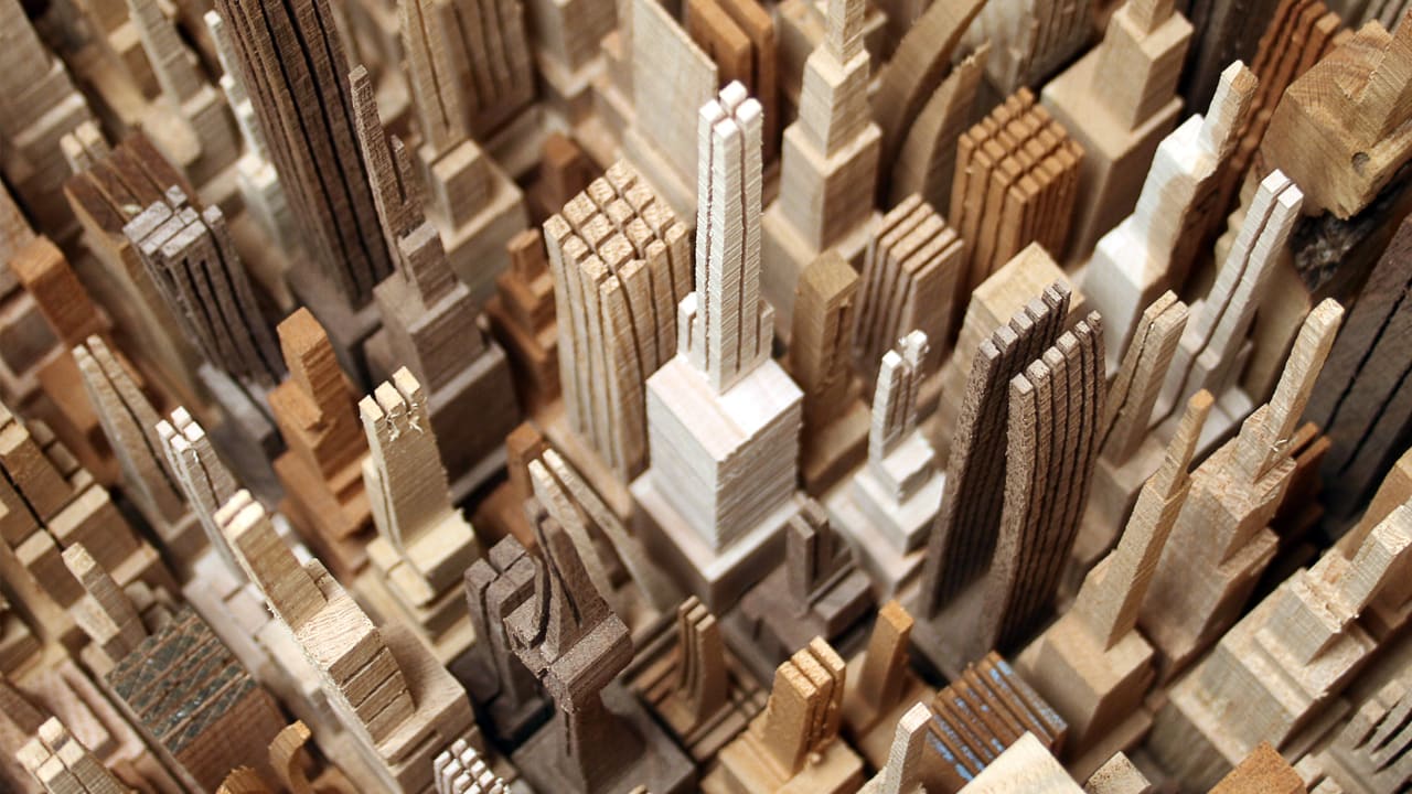 Awesome, Imaginary Cities Carved Out Of Wood