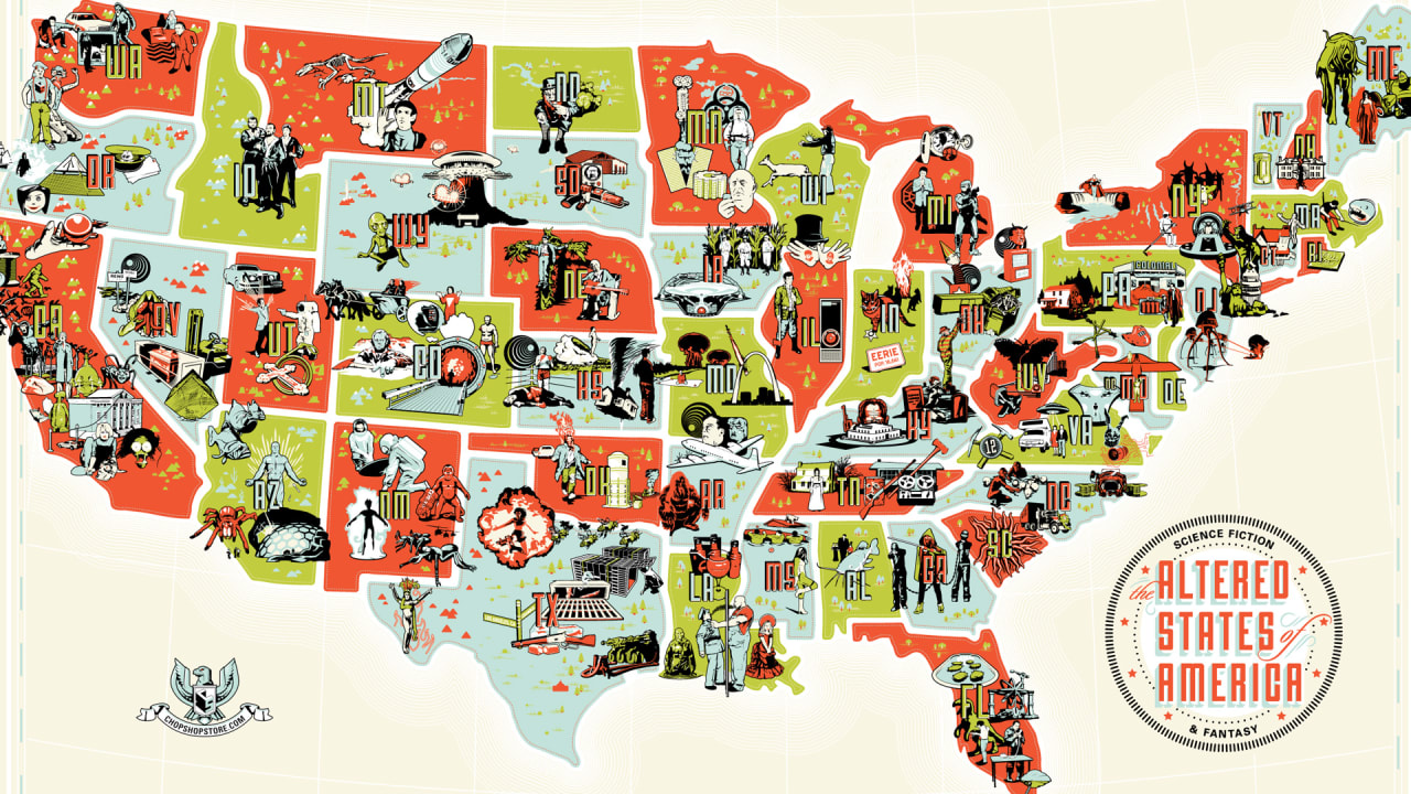 The Monsters And Aliens Of America’s Best B-Movies, Mapped By State