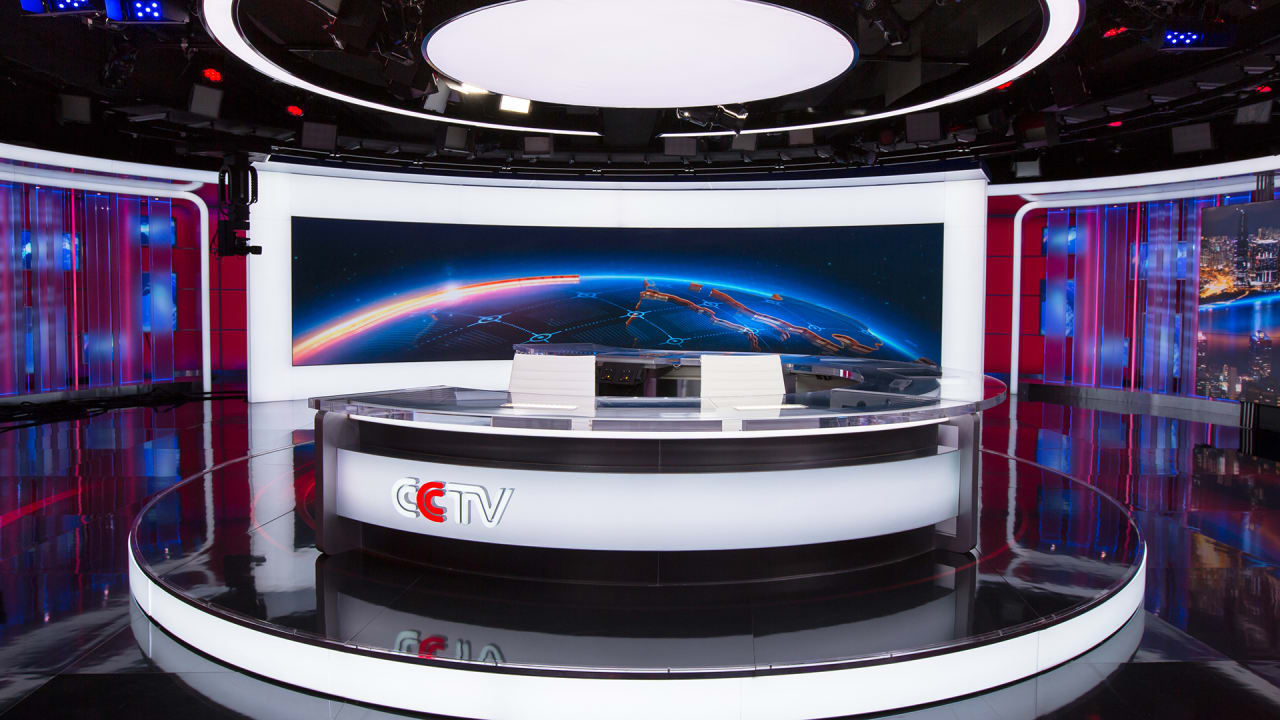 With Glittering New Set Design, CCTV News Takes Aim At The World