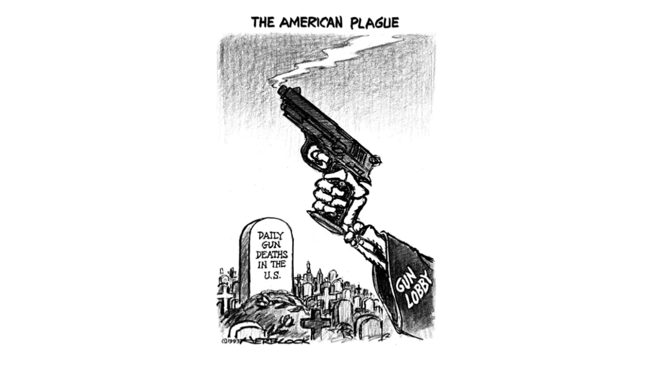 1950s Civil Rights Political Cartoon