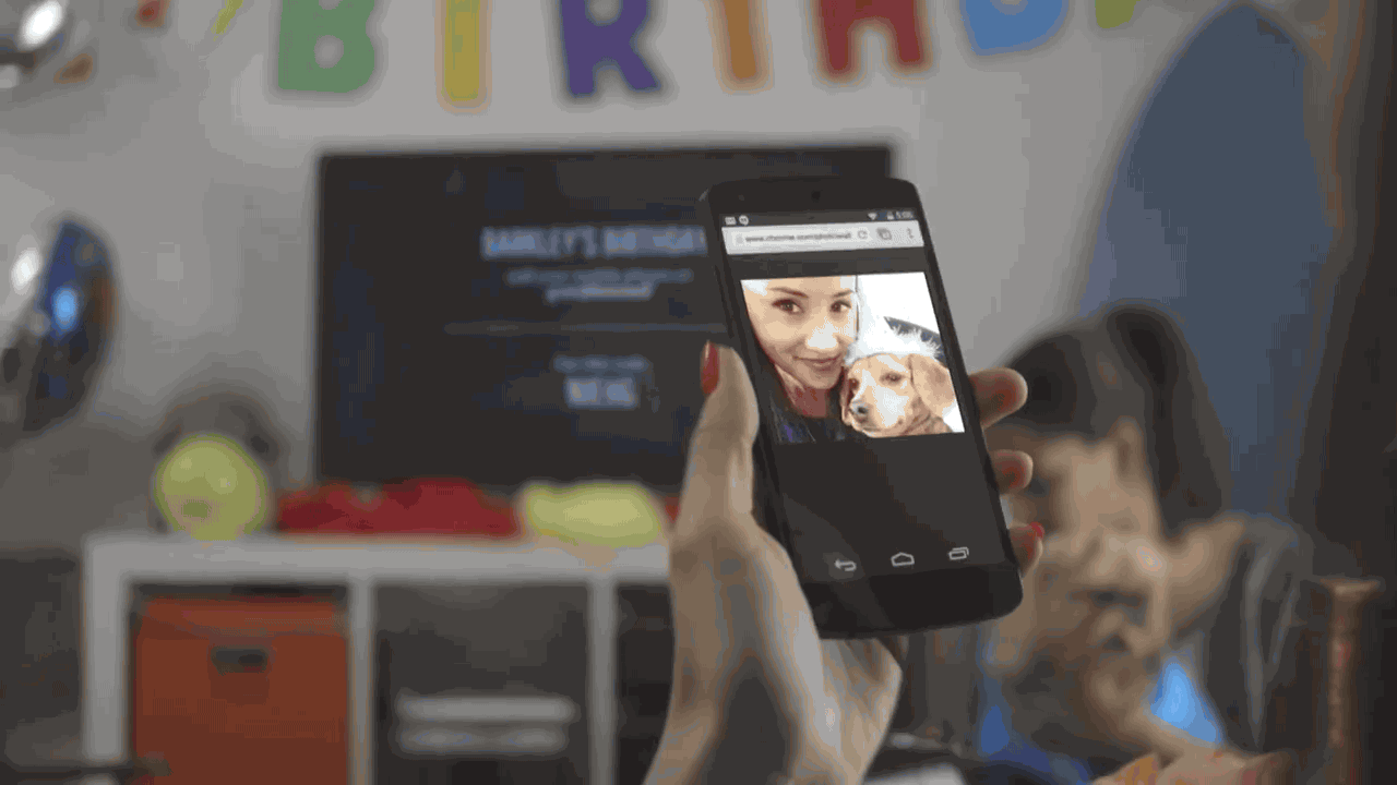 Turn Your TV Into An Interactive Scrapbook With Chrome Photowall