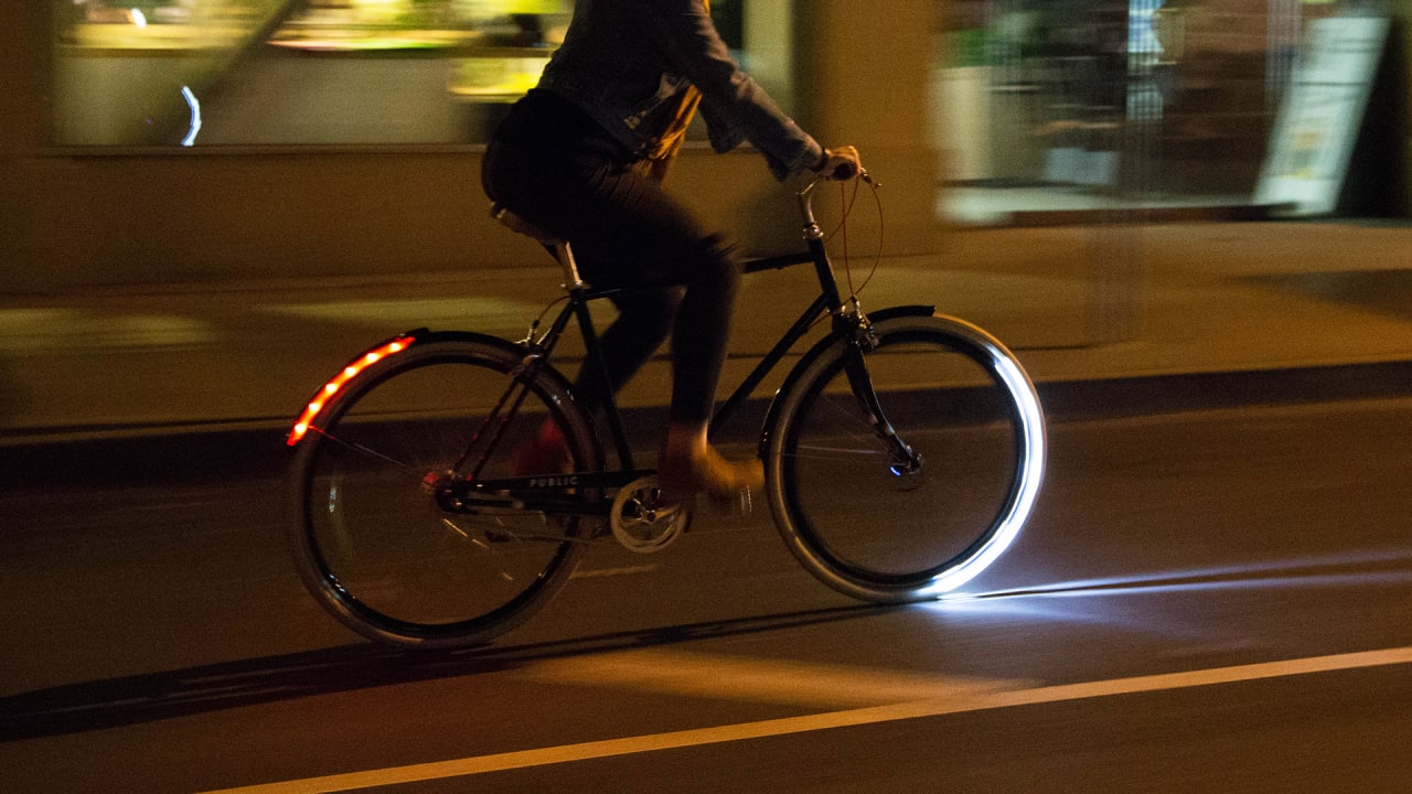 Never Bike In The Dark Again With These Fender-Mounted Lights