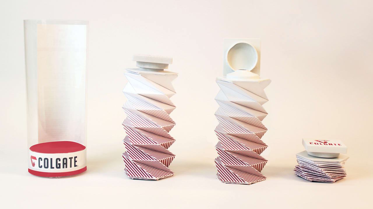 This Origami Toothpaste Tube Squeezes Out Every Last Drop
