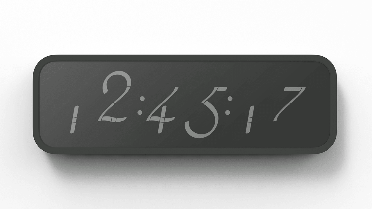 digital clock font