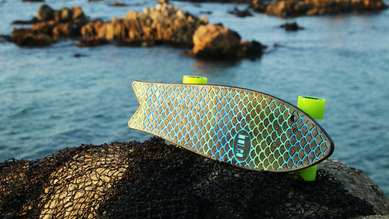 Recycled plastic skateboard clearance