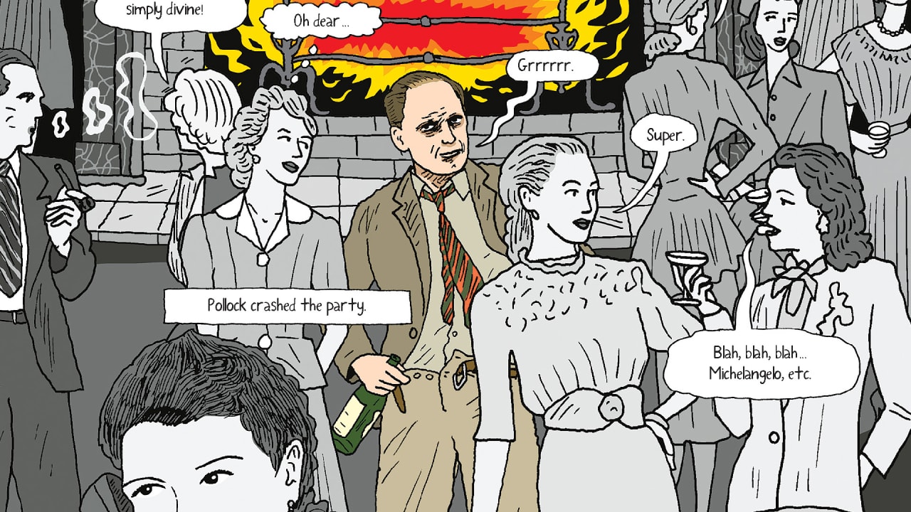 See Warhol, Dali, And Jackson Pollock As GraphicNovelStyle Heroes
