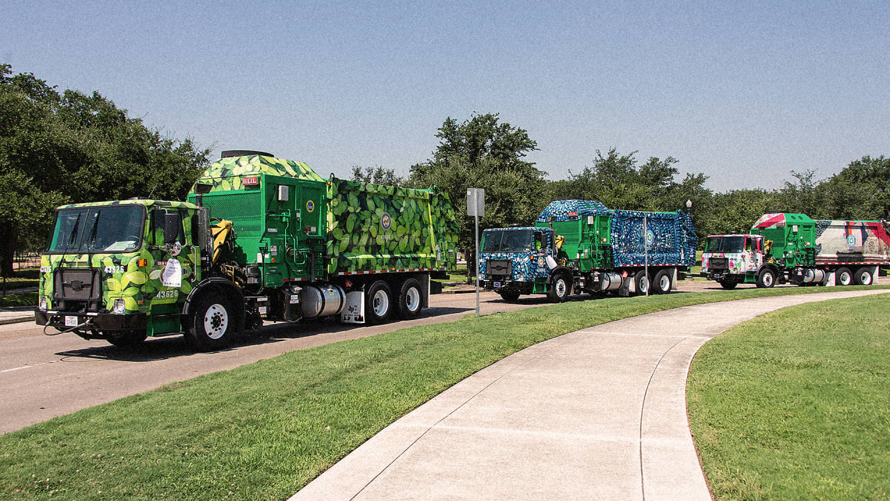 Houston’s Garbage Trucks Are Now Covered In Awesome Art
