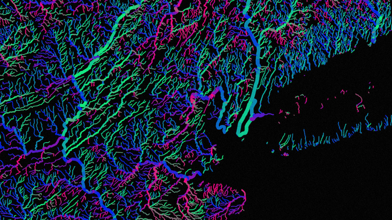 Visualization Turns Americas Rivers Into A Gorgeous Rainbow 5134