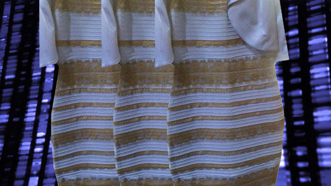 Платье с разным цветом