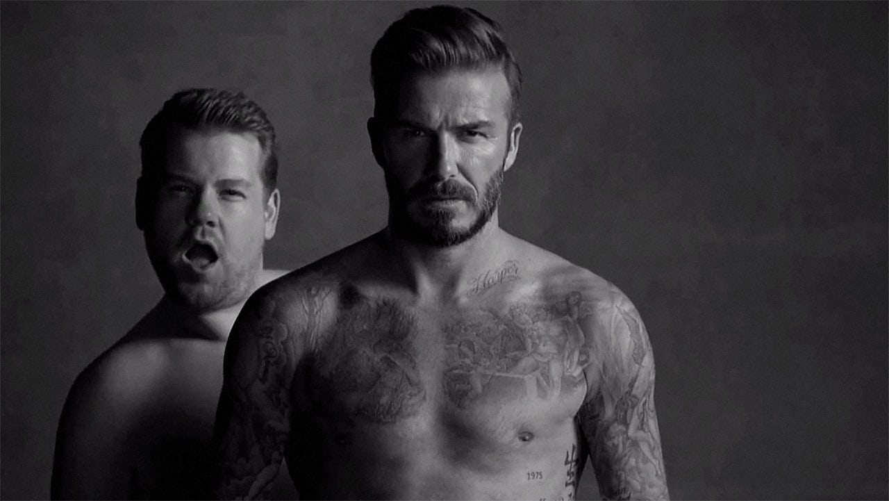 David Beckham And James Corden Strip Down For Their New Underwear Ad 