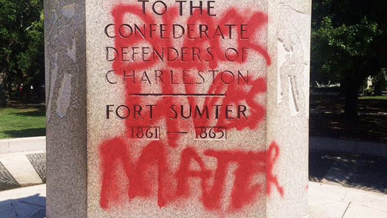 Protesters Are Painting Over Confederate Statues With The Words “Black