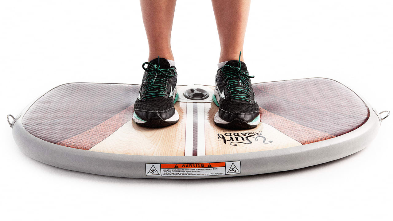 This Bouncy Platform Lets You Surf At Your Standing Desk