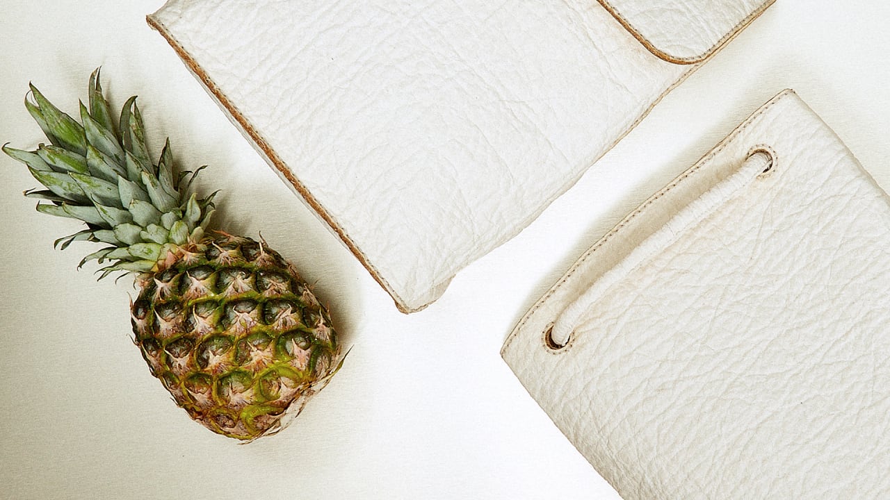 This Gorgeous, Sustainable “Leather” Is Made From Pineapple Waste