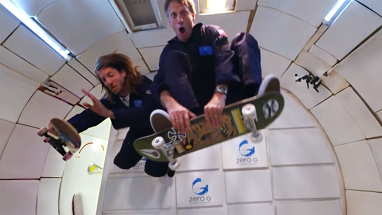 Watch Tony Hawk Show Off His Mad Skills in Zero Gravity