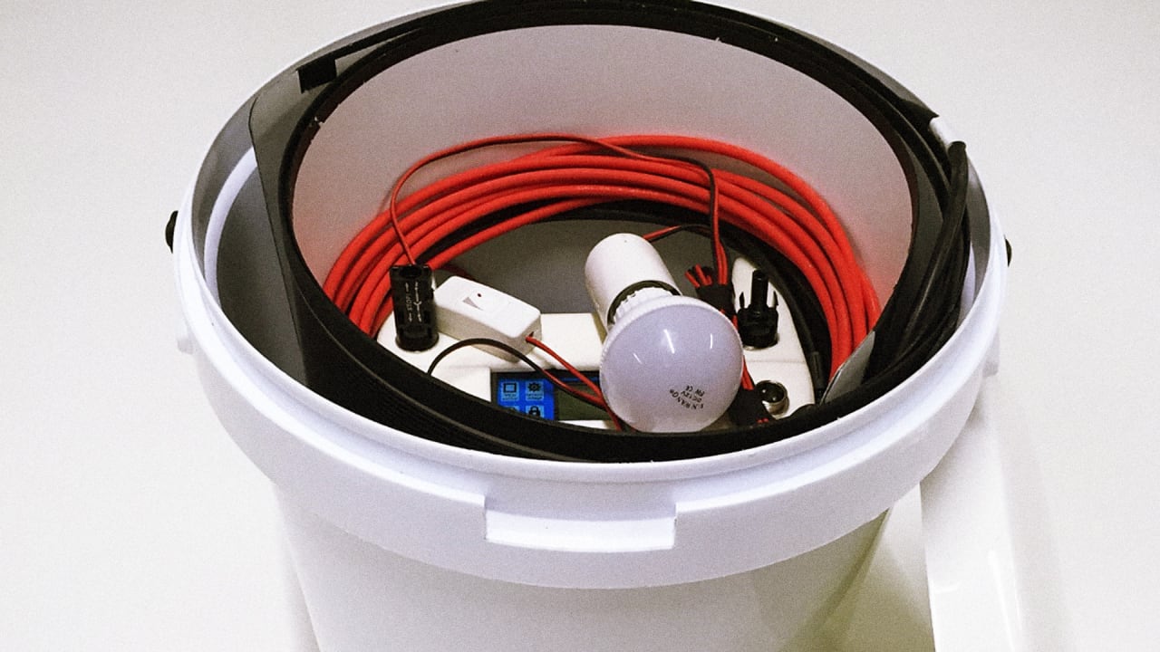 These Portable Solar Panels Fit In A Bucket And Assemble In 2 Minutes