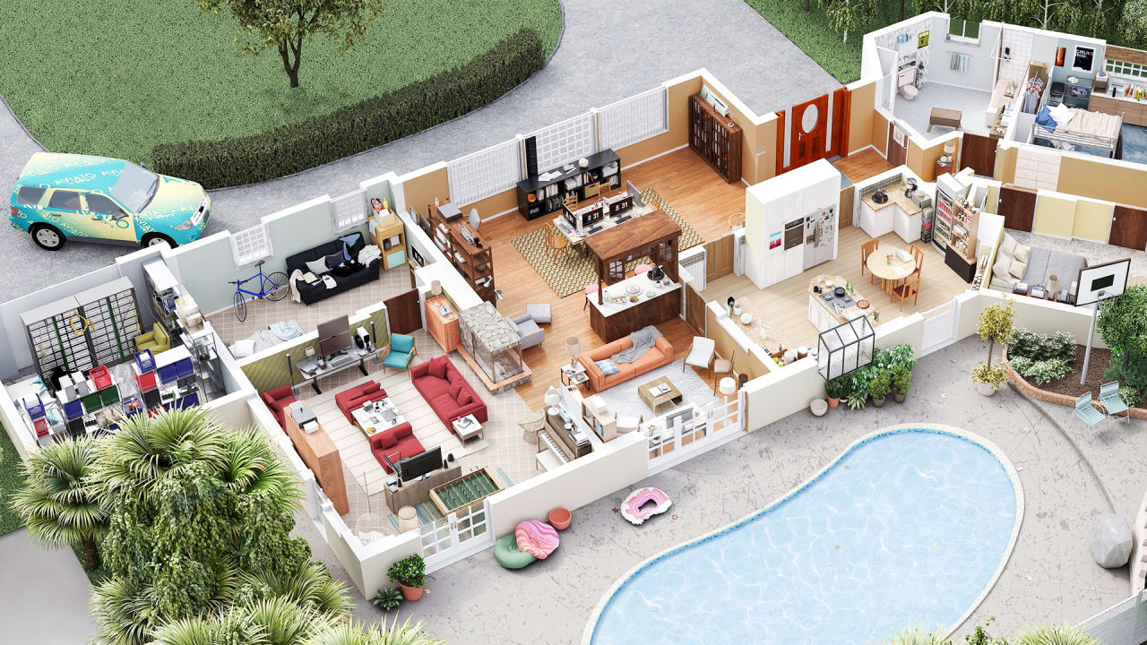 Explore 3 D Floor Plans For The Unlikely Spaces In Mad Men Parks