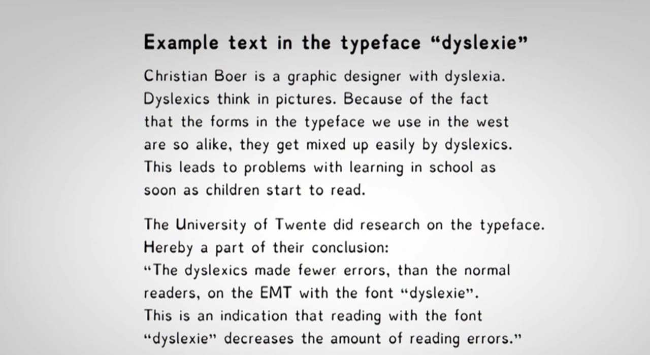 Dyslexie, A Typeface Designed To Help Dyslexics Read