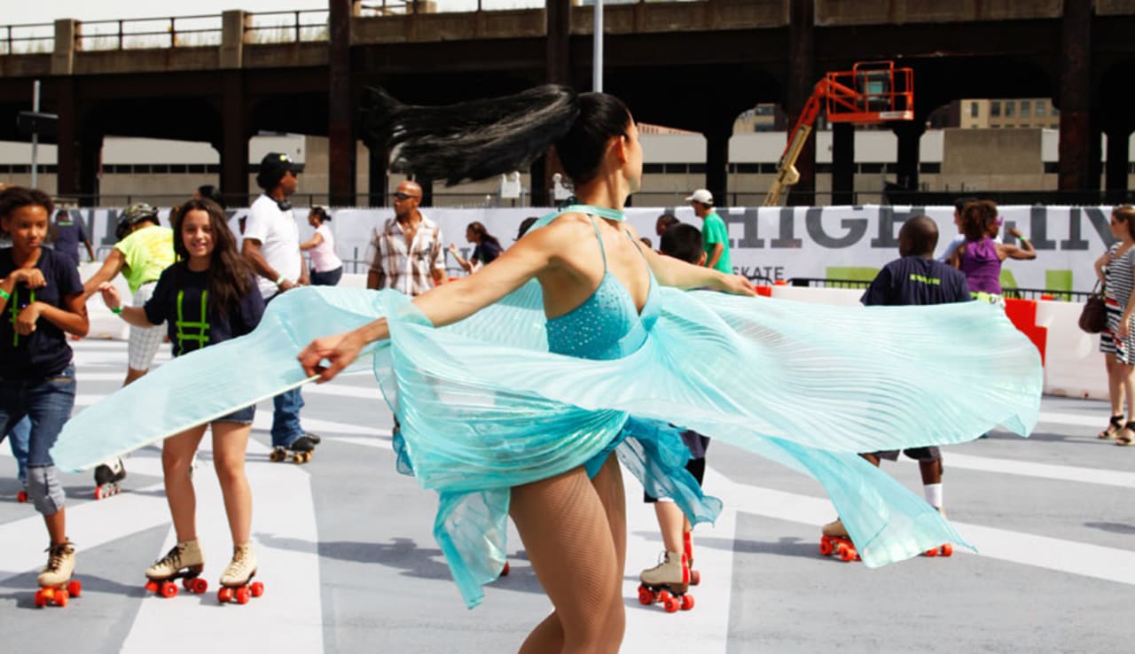The Latest Addition To The High Line A RollerSkating Rink