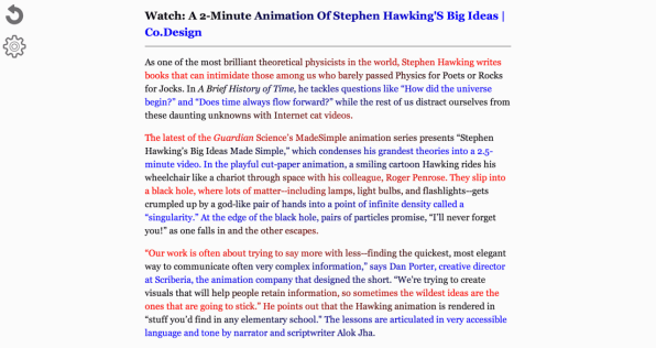 Can Colored Text Turn You Into an Online Speed-Reader?