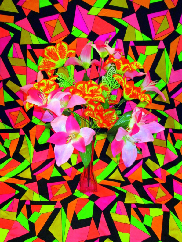 Fakes Flowers From 99Cent Stores Turned Into Dazzling Psychedelic Ima
