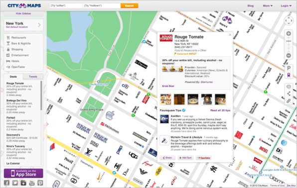 UI Genius: CityMaps Uses Brand Logos To Make Maps More Useable