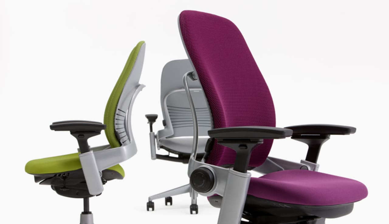 An Office Chair With Built In Video Instruction Manual