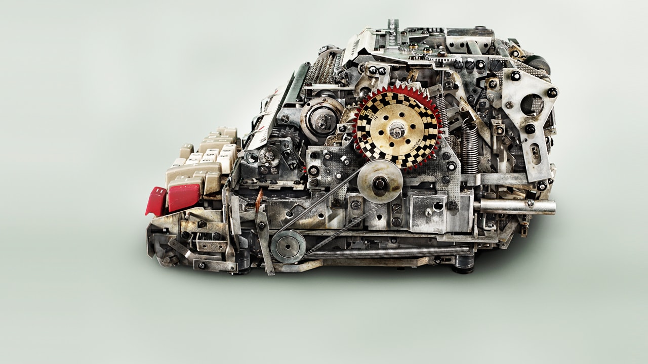 The crazily complex innards of antique adding machines