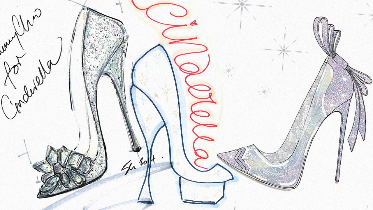 9 Famous Shoe Designers Recreate Cinderella's Glass Slipper