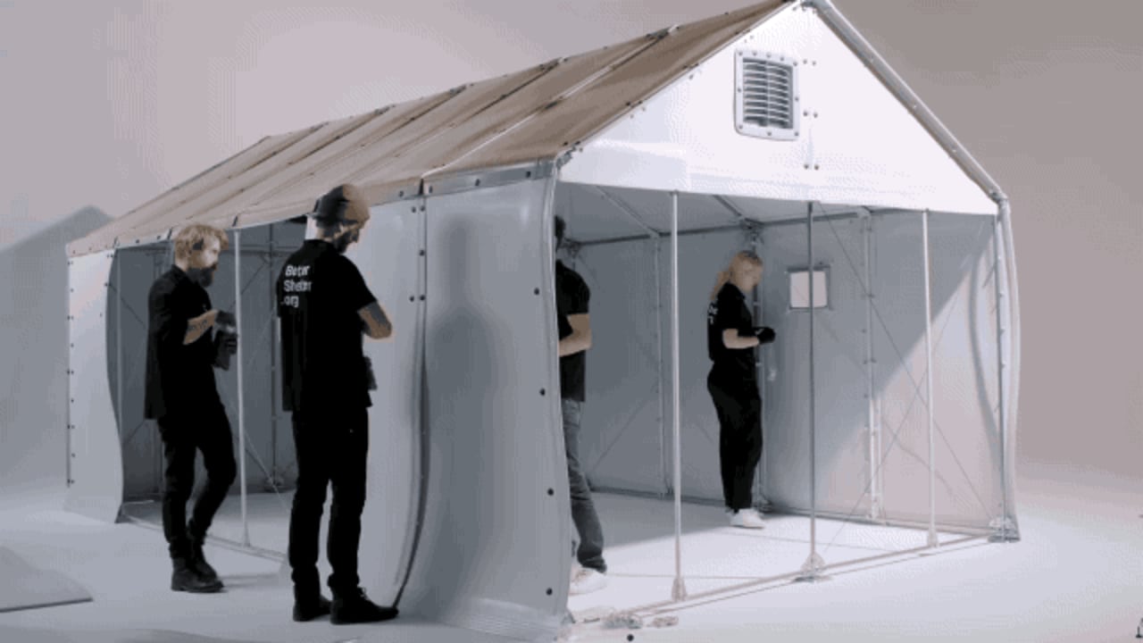 3067749 Poster P 1 Building Ikeas Flat Pack Shelter For Refugees In A 2 Minute Timelapse 1 