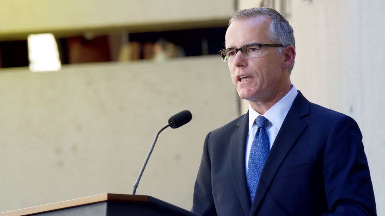 Fired Fbi Director Andrew Mccabe