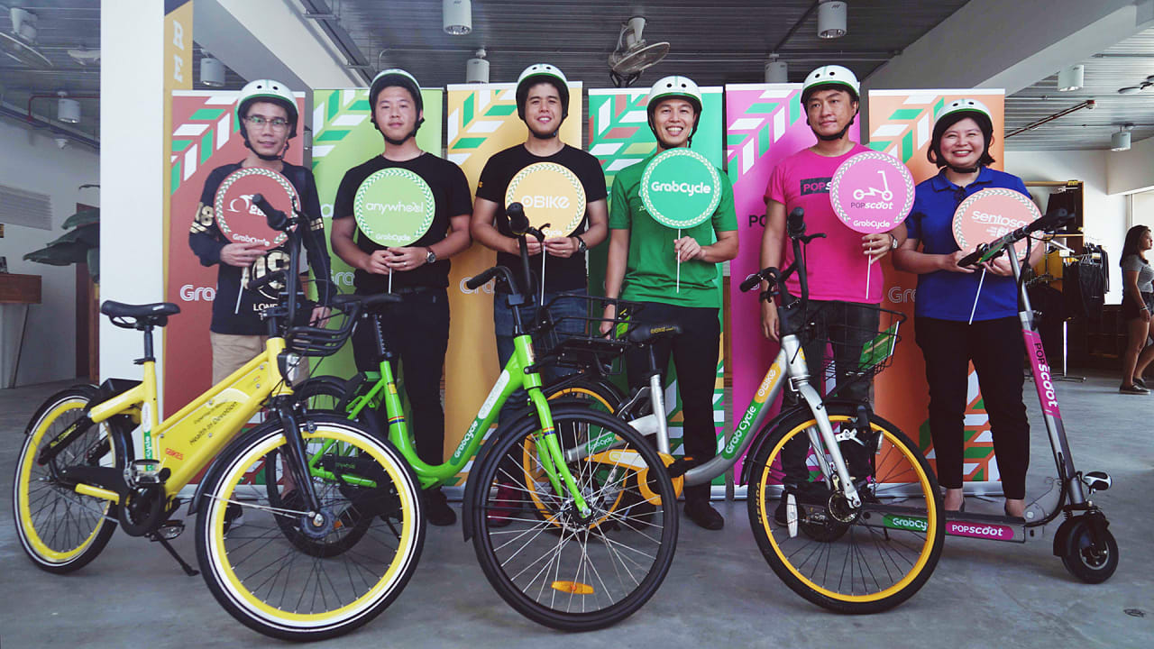 Grab has launched a bike-sharing service in Singapore - Poster P 1 Grab Has LauncheD A Bike Sharing Service In Singapore