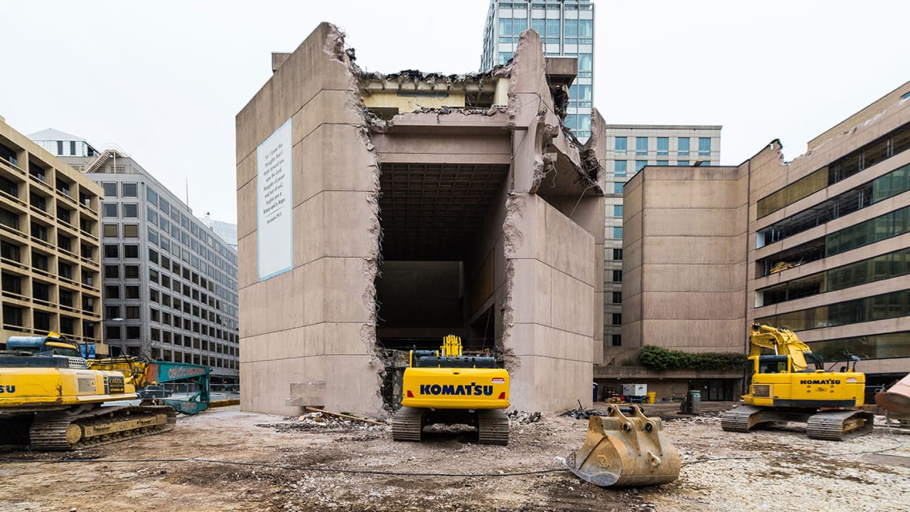 The Strange Beauty Of Brutalist Architecture, Mid-Demolition : The incredible image depicting an stunning landscape. Its tones are bold and combination ideally. Its arrangement is wonderful, with the features are also highly sharp.