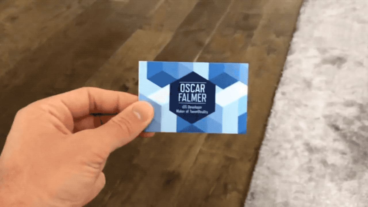 This AR business card is way cooler than your flimsy card