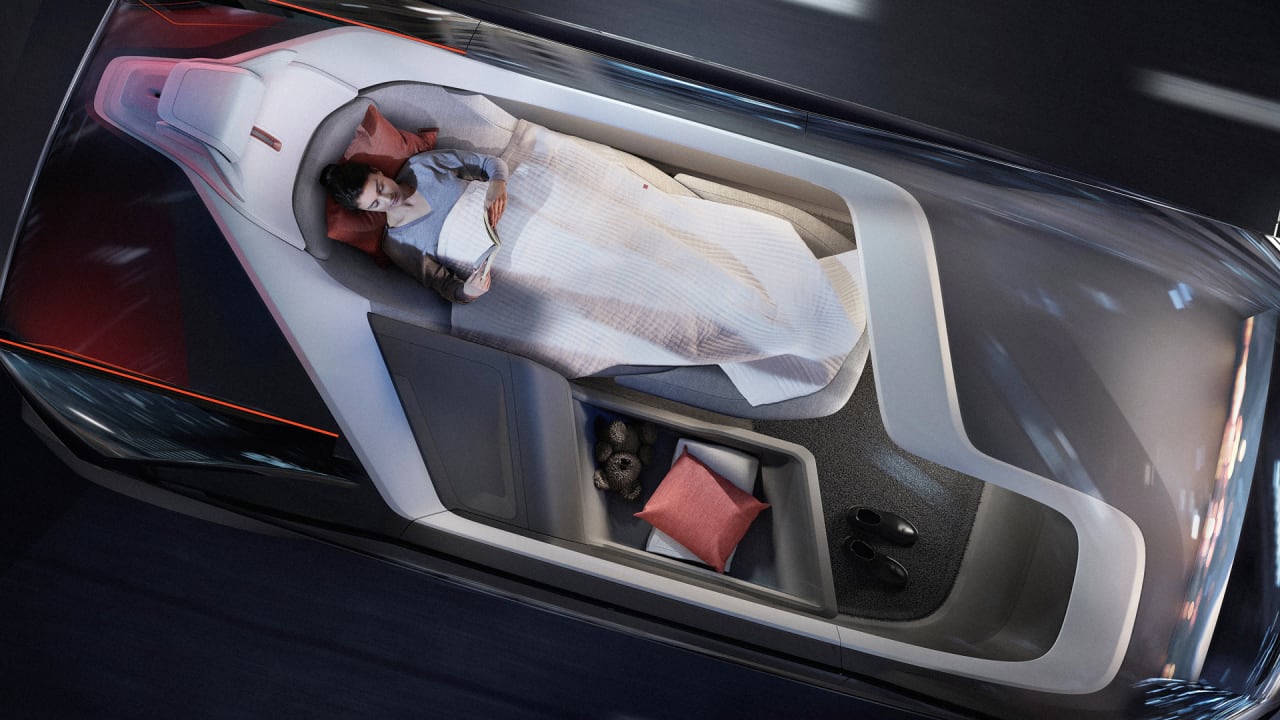 The Volvo 360c Concept Car Is A Wework With Bed