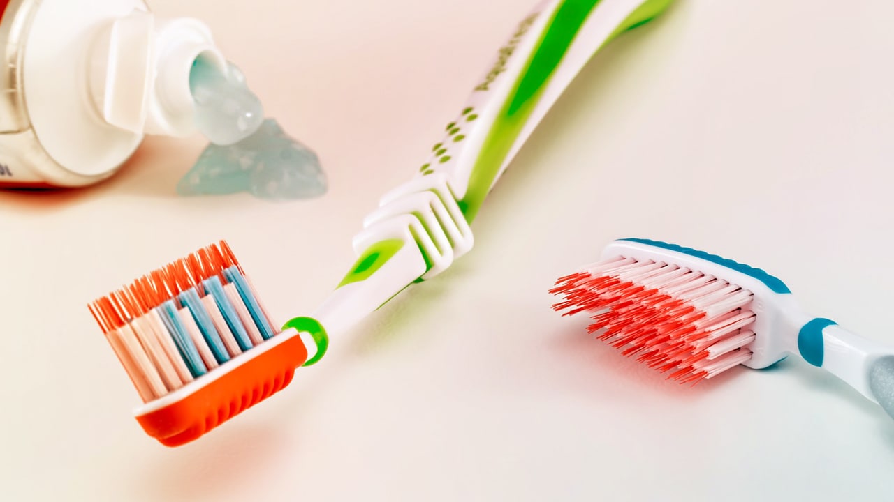 a toothbrush