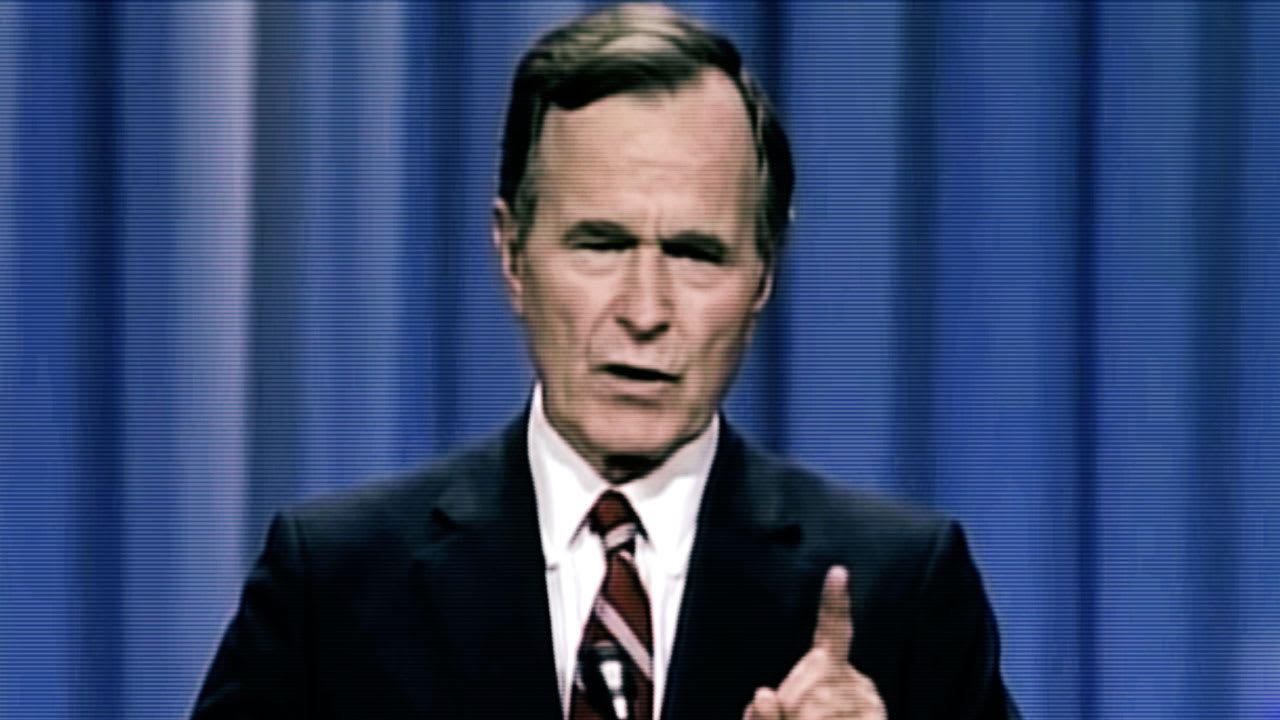 Watch The 53 second Viral Moment That Helped George H W Bush Win In